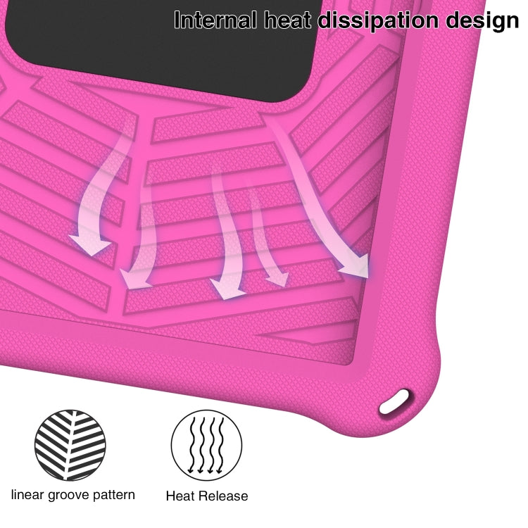 For Samsung Galaxy Tab S5e 10.5 2019 SM-T720/T725 Spider King Silicone Protective Tablet Case(Rose Red) by bashfashion