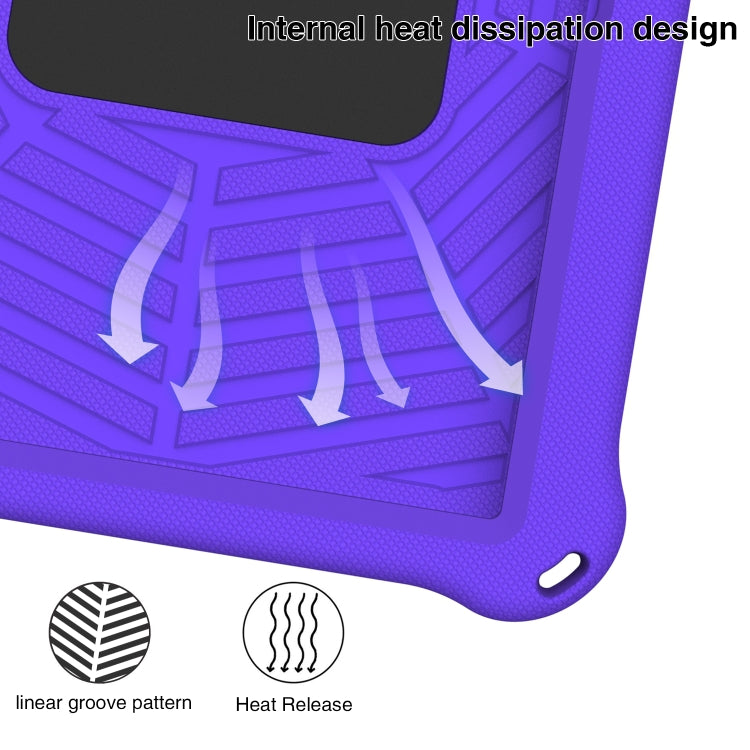 For Samsung Galaxy Tab S5e 10.5 2019 SM-T720/T725 Spider King Silicone Protective Tablet Case(Purple) by bashfashion