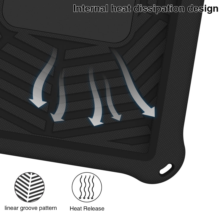 For Samsung Galaxy Tab S6 10.5 2019 SM-T860/T865 Spider King Silicone Protective Tablet Case(Black) by bashfashion