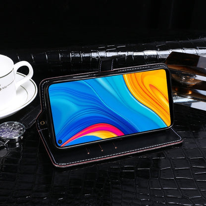 For Huawei Enjoy 10 idewei Crocodile Texture Horizontal Flip Leather Case with Holder & Card Slots & Wallet(Black) by idewei