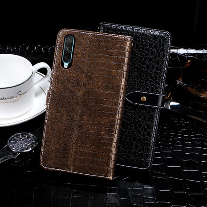 For Huawei Honor 20 Lite idewei Crocodile Texture Horizontal Flip Leather Case with Holder & Card Slots & Wallet(Black) by idewei