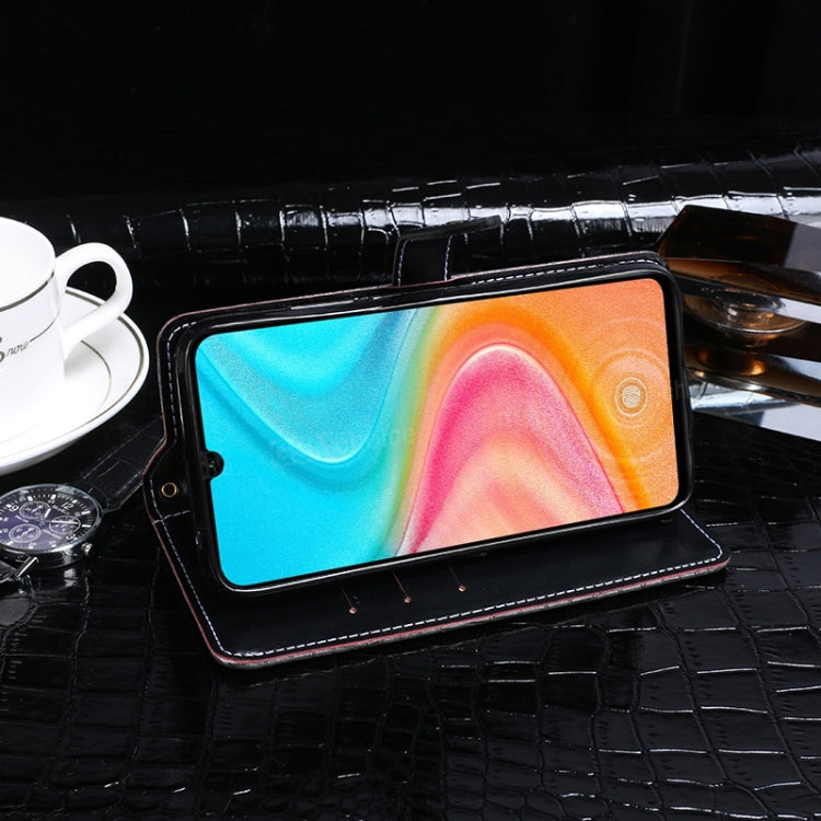 For Huawei Honor 20 Lite idewei Crocodile Texture Horizontal Flip Leather Case with Holder & Card Slots & Wallet(Black) by idewei