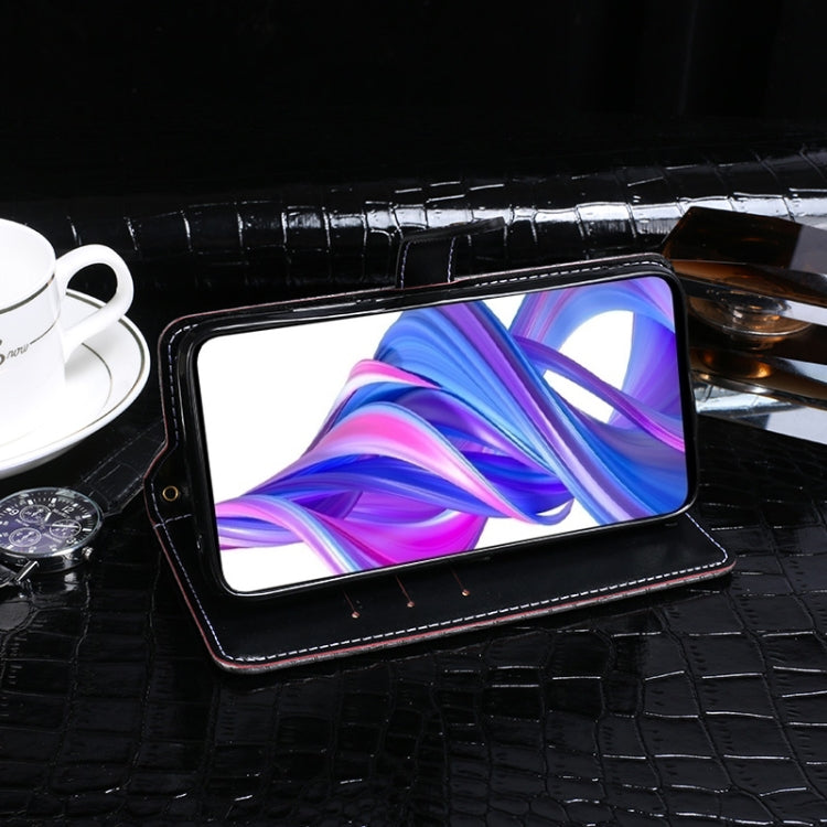 For Huawei Y9S idewei Crocodile Texture Horizontal Flip Leather Case with Holder & Card Slots & Wallet(Dark Blue) by idewei