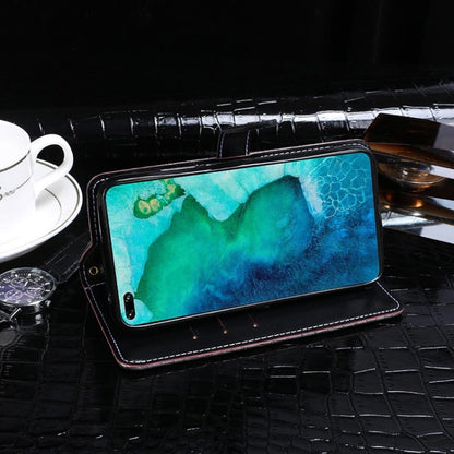 For Huawei Honor V30 idewei Crocodile Texture Horizontal Flip Leather Case with Holder & Card Slots & Wallet(Dark Blue) by idewei