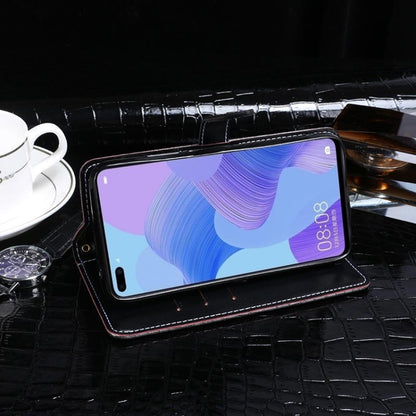 For Huawei Nova 6 idewei Crocodile Texture Horizontal Flip Leather Case with Holder & Card Slots & Wallet(Black) by idewei