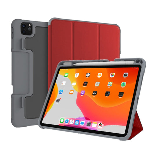 For iPad Pro 11 2022 / 2021 / 2020 Mutural Horizontal Flip Leather Tablet Case with Holder & Pen Slot(Red) by Mutural