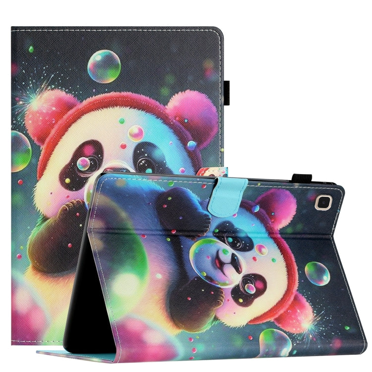 For Samsung Galaxy Tab A7 10.4 2020 T500/T505 Coloured Drawing Stitching Smart Leather Tablet Case(Panda) by bashfashion