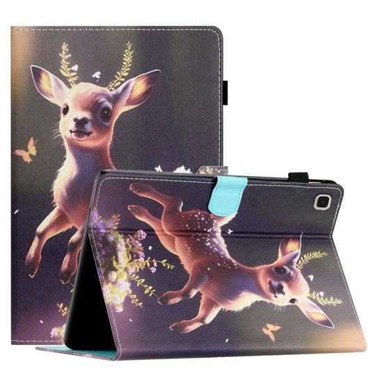For Samsung Galaxy Tab A7 10.4 2020 T500/T505 Coloured Drawing Stitching Smart Leather Tablet Case(Deer) by bashfashion