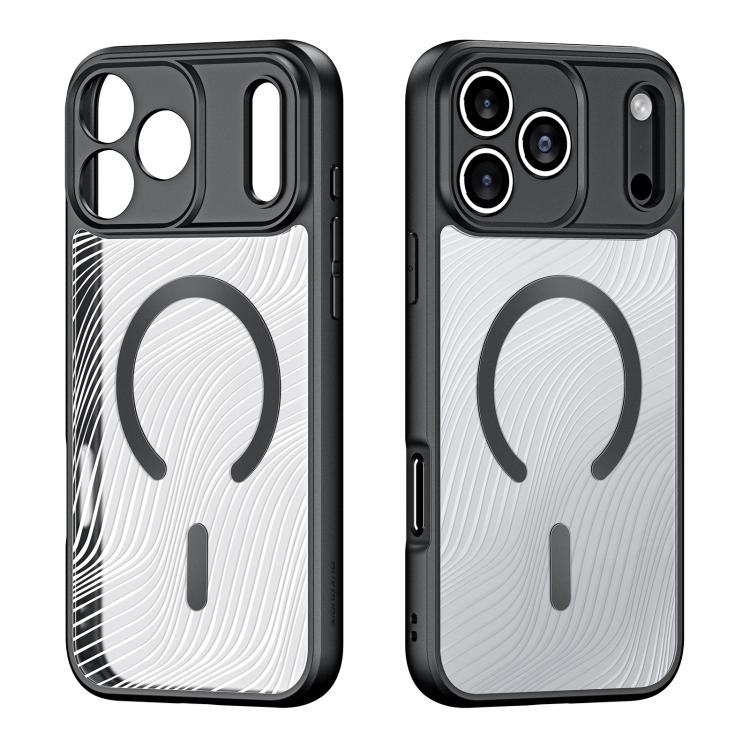 For iPhone 17 Pro Max DUX DUCIS Aimo Mag Series TPU + PC MagSafe Frosted Feel Phone Case(Black) by DUX DUCIS