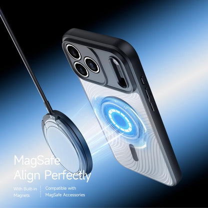 For iPhone 17 Pro DUX DUCIS Aimo Mag Series TPU + PC MagSafe Frosted Feel Phone Case(Black) by DUX DUCIS