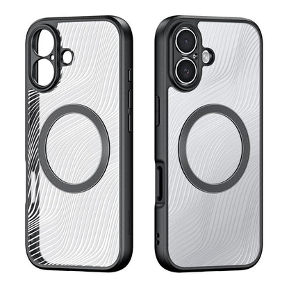 For iPhone 17 DUX DUCIS Aimo Mag Series TPU + PC MagSafe Frosted Feel Phone Case(Black) by DUX DUCIS