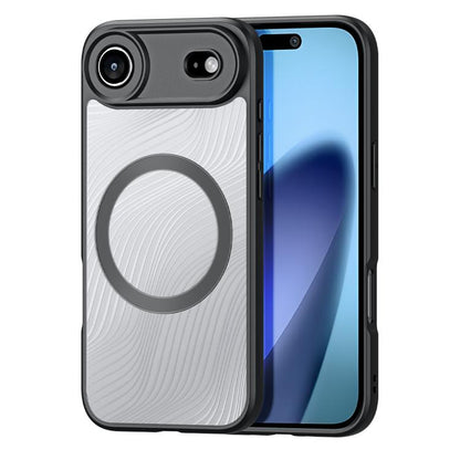 For iPhone Air DUX DUCIS Aimo Mag Series TPU + PC MagSafe Frosted Feel Phone Case(Black) by DUX DUCIS
