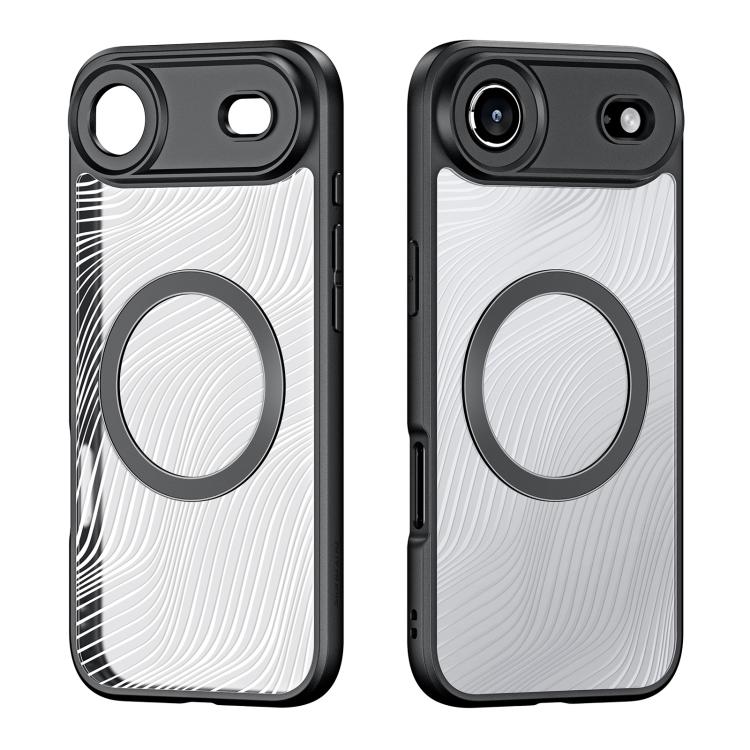 For iPhone Air DUX DUCIS Aimo Mag Series TPU + PC MagSafe Frosted Feel Phone Case(Black) by DUX DUCIS