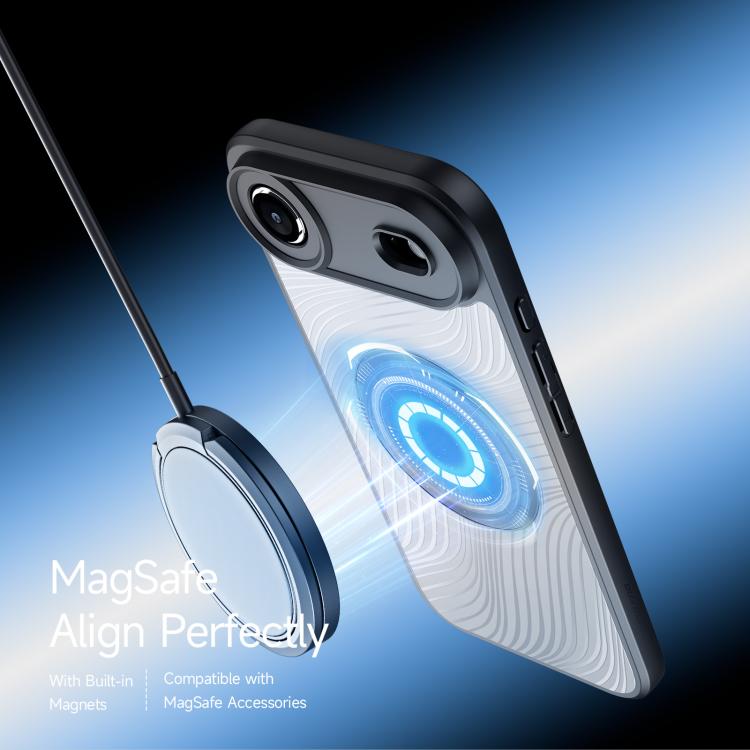 For iPhone Air DUX DUCIS Aimo Mag Series TPU + PC MagSafe Frosted Feel Phone Case(Black) by DUX DUCIS