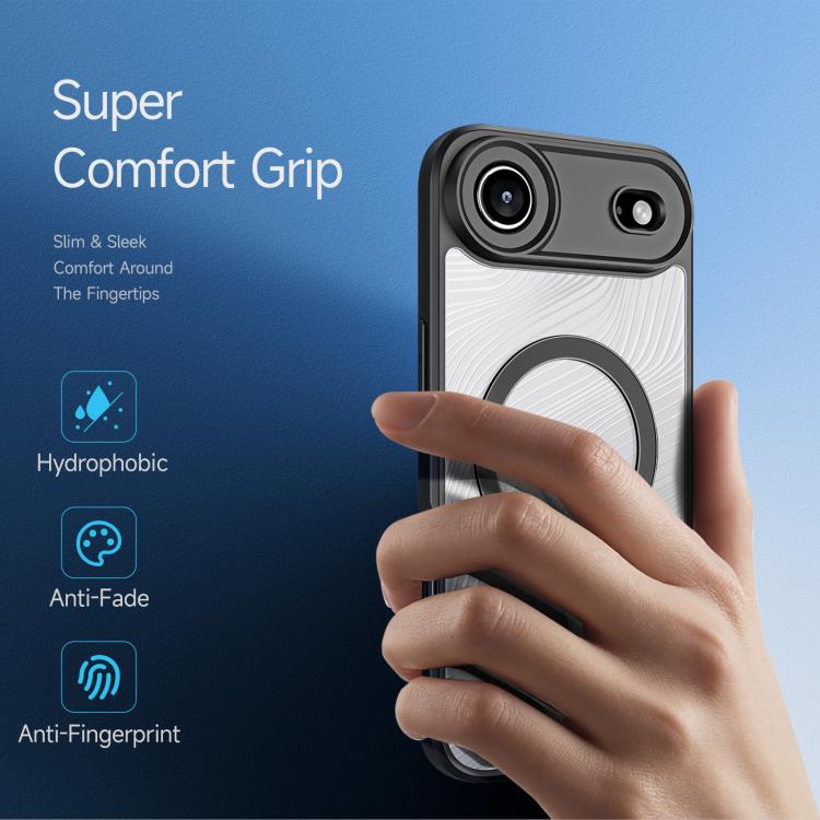 For iPhone Air DUX DUCIS Aimo Mag Series TPU + PC MagSafe Frosted Feel Phone Case(Black) by DUX DUCIS