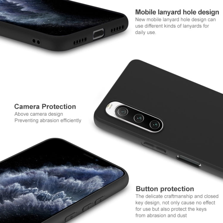 For Sony Xperia 10 V IMAK UC-3 Series Shockproof Frosted TPU Protective Case(Black) by imak