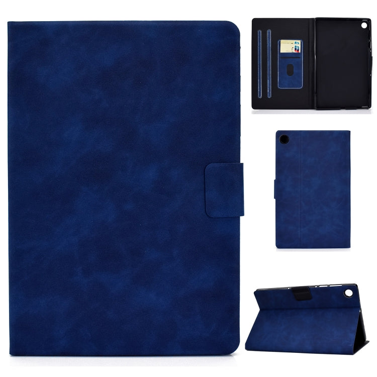 For Huawei MatePad SE Cowhide Texture Horizontal Flip Tablet Leather Case(Blue) by bashfashion