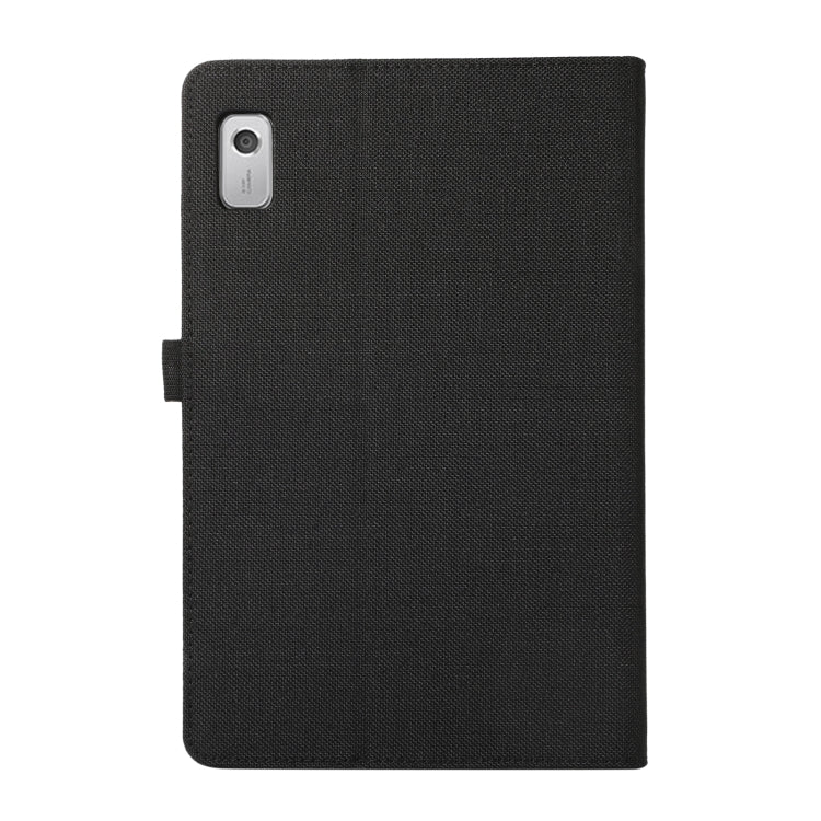 For Lenovo Tab M9 Fabric Leather Tablet Case(Black) by bashfashion