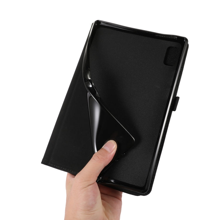 For Lenovo Tab M9 Fabric Leather Tablet Case(Black) by bashfashion
