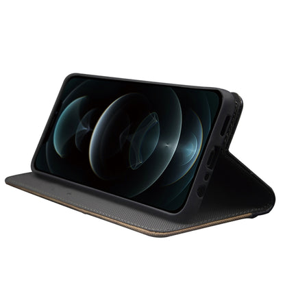 For Motorola Moto G73 idewei Two-color Splicing Leather Phone Case(Black) by idewei