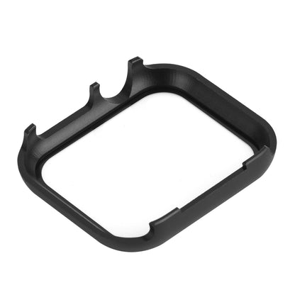 For Apple Watch Series 3&2&1 42mm Metal Frame + Tempered Glass Protector Case(Black) by bashfashion