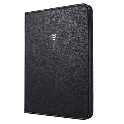 For iPad 2025 / 2022 GEBEI Silk Texture Flip Tablet Leather Case(Black) by GEBEI