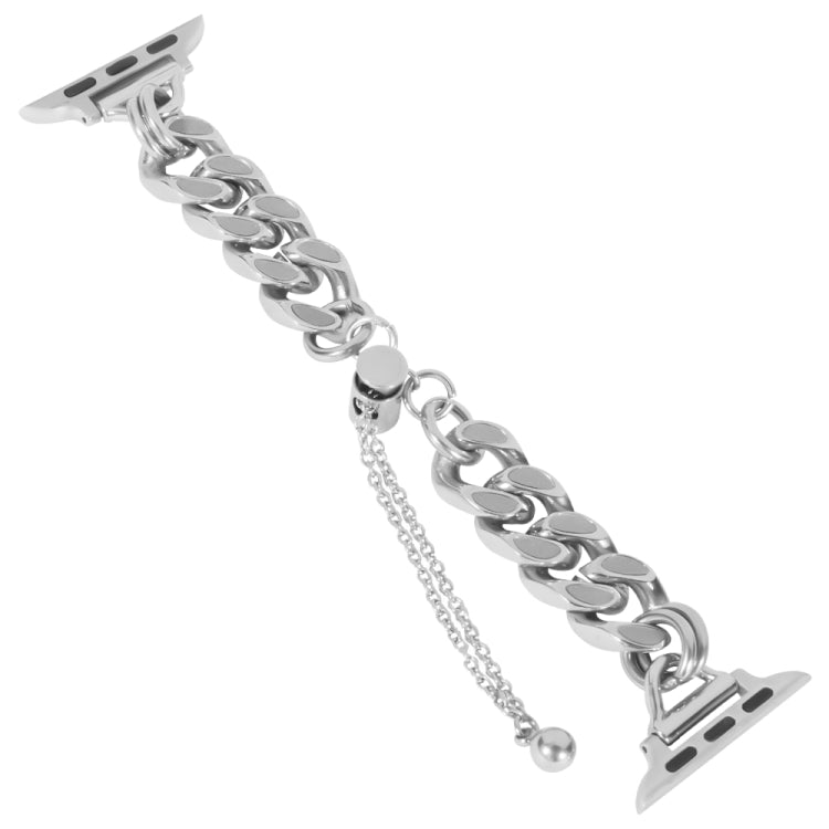 Metal Night Light Chain Watch Band For Apple Watch Ultra 49mm&Watch Ultra 2 49mm / Series 9&8&7 45mm / SE 3&SE 2&6&SE&5&4 44mm / 3&2&1 42mm (Silver) by bashfashion