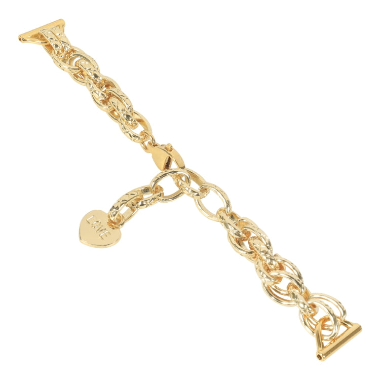 20mm Universal Metal Chain Watch Band(Gold) by bashfashion