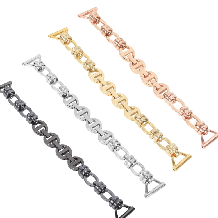 20mm Universal Metal Screw Chain Watch Band(Gold) by bashfashion