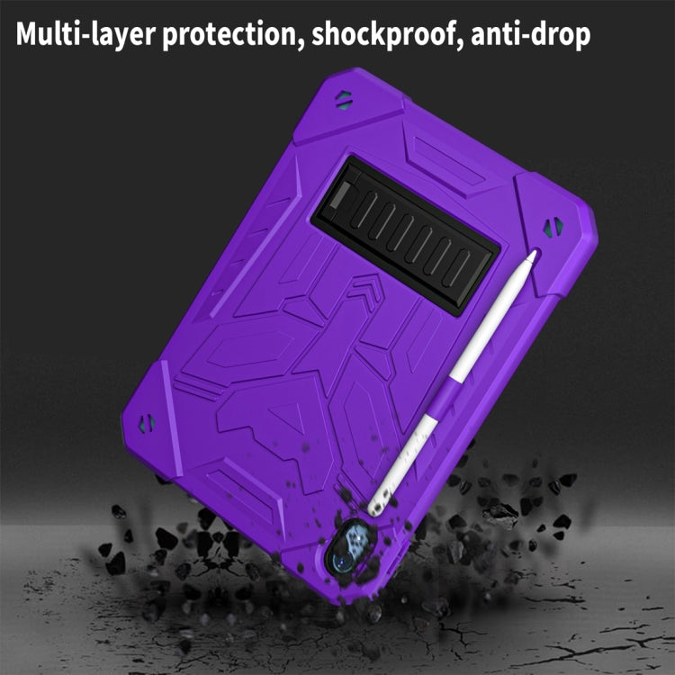 For iPad 2025 / 2022 Bumblebee Silicone + PC Shockproof Tablet Case with Holder(Purple) by bashfashion