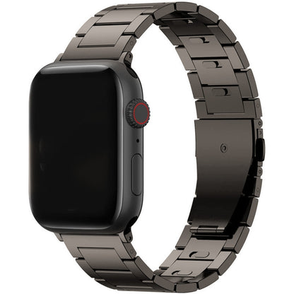 Quick Disassembly Titanium Alloy Watch Band For Apple Watch Series 9&8&7 41mm / SE 3&SE 2&6&SE&5&4 40mm / 3&2&1 38mm (Gray) by bashfashion