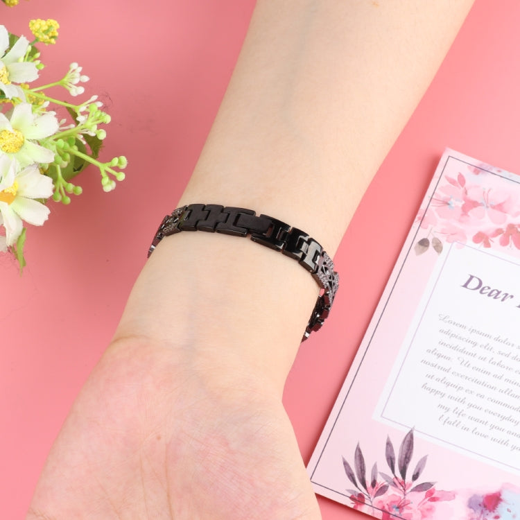 Copper Eye Metal Watch Band For Apple Watch Ultra 49mm&Watch Ultra 2 49mm / Series 9&8&7 45mm / SE 3&SE 2&6&SE&5&4 44mm / 3&2&1 42mm(Black) by bashfashion