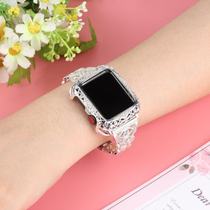 Copper Eye Metal Watch Band For Apple Watch Ultra 49mm&Watch Ultra 2 49mm / Series 9&8&7 45mm / SE 3&SE 2&6&SE&5&4 44mm / 3&2&1 42mm(Silver) by bashfashion