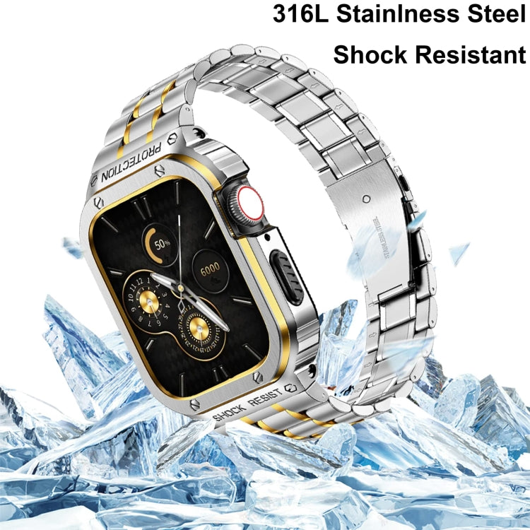 Metal Integrated Watch Protective Case For Apple Watch Ultra 3 / 2 / 1 49mm(Silver) by bashfashion
