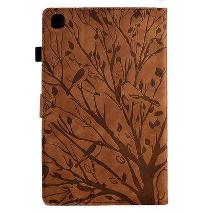 For Samsung Galaxy Tab A7 Lite Fortune Tree Pressure Flower PU Tablet Case (Brown) by bashfashion