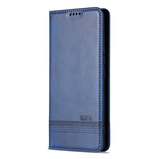 For Honor 80 GT AZNS Magnetic Calf Texture Flip Leather Phone Case(Dark Blue) by AZNS