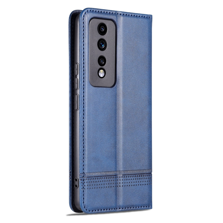 For Honor 80 GT AZNS Magnetic Calf Texture Flip Leather Phone Case(Dark Blue) by AZNS