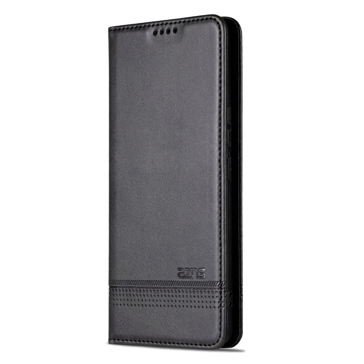 For Honor 80 GT AZNS Magnetic Calf Texture Flip Leather Phone Case(Black) by AZNS