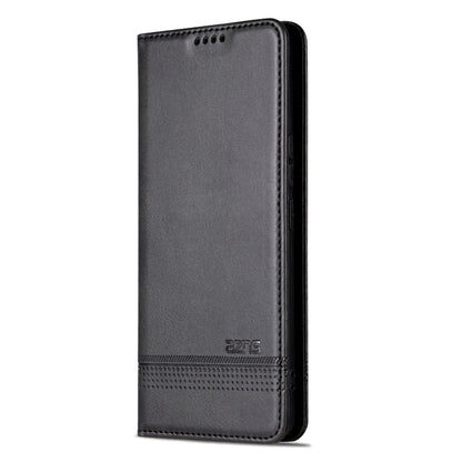 For Honor 80 GT AZNS Magnetic Calf Texture Flip Leather Phone Case(Black) by AZNS