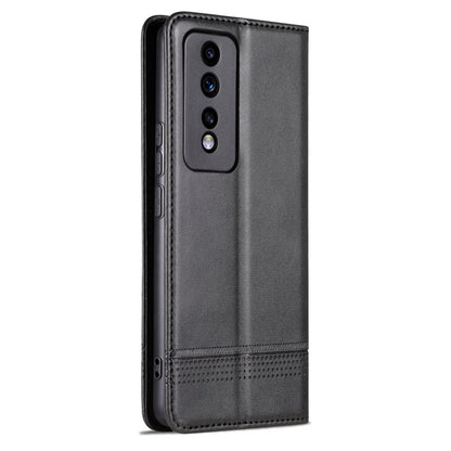 For Honor 80 GT AZNS Magnetic Calf Texture Flip Leather Phone Case(Black) by AZNS