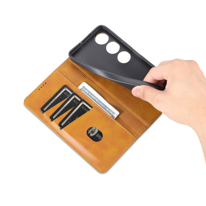 For Honor Play 40 AZNS Magnetic Calf Texture Flip Leather Phone Case(Light Brown) by AZNS