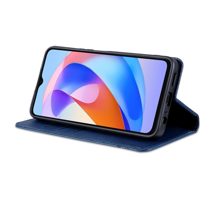 For Honor Play 40 AZNS Magnetic Calf Texture Flip Leather Phone Case(Dark Blue) by AZNS