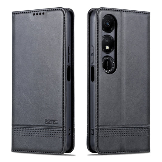 For Honor Play 40 AZNS Magnetic Calf Texture Flip Leather Phone Case(Black) by AZNS