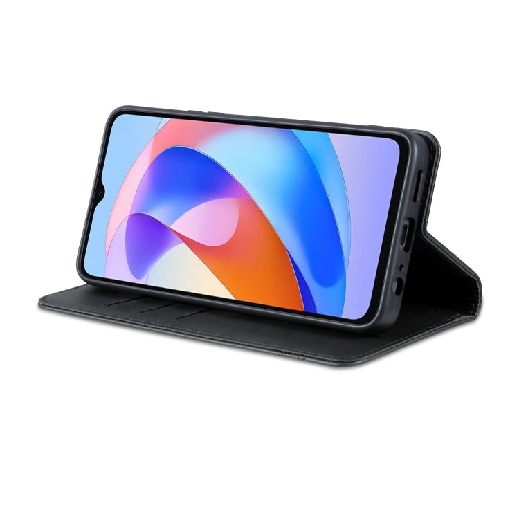 For Honor Play 40 AZNS Magnetic Calf Texture Flip Leather Phone Case(Black) by AZNS