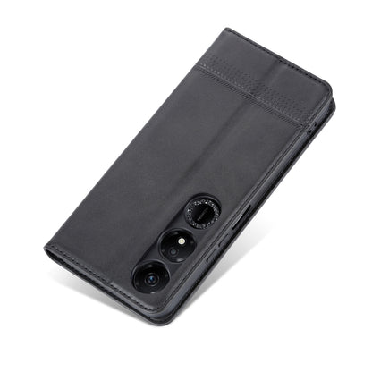 For Honor Play 40 AZNS Magnetic Calf Texture Flip Leather Phone Case(Black) by AZNS