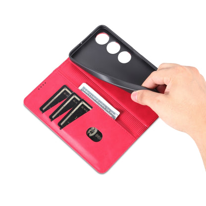 For Honor Play 40 AZNS Magnetic Calf Texture Flip Leather Phone Case(Red) by AZNS