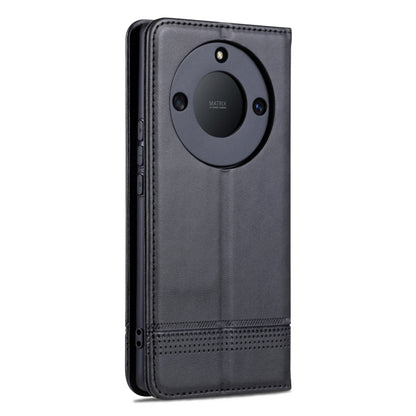 For Honor X50 AZNS Magnetic Calf Texture Flip Leather Phone Case(Black) by AZNS