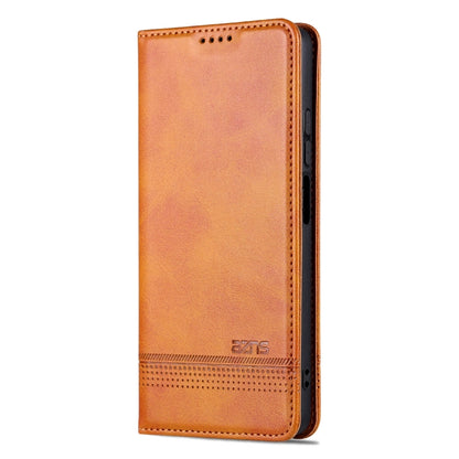 For Honor Play 50 Plus AZNS Magnetic Calf Texture Flip Leather Phone Case(Light Brown) by AZNS