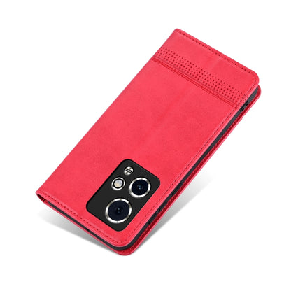 For Honor 90 GT AZNS Magnetic Calf Texture Flip Leather Phone Case(Red) by AZNS