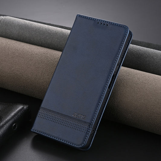 For Honor Play 50/Play 50m 5G AZNS Magnetic Calf Texture Flip Leather Phone Case(Dark Blue) by AZNS